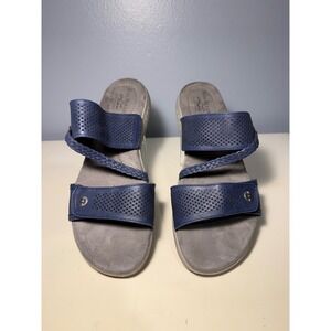 Kim Rogers Presha Navy Blue Ultra Comfort Slide Sandals Womens 11M WRS20-12546